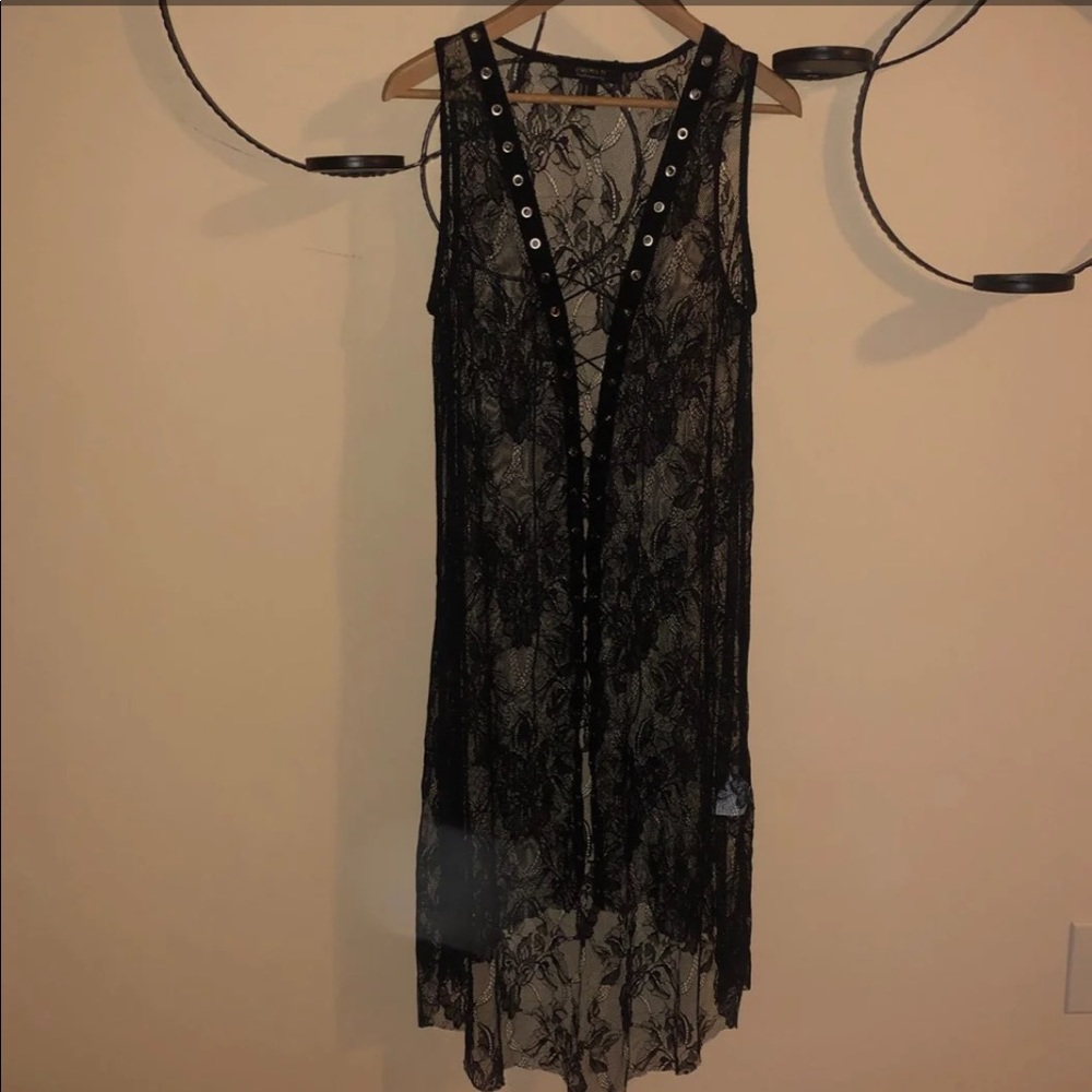 F21 Lace Up Top